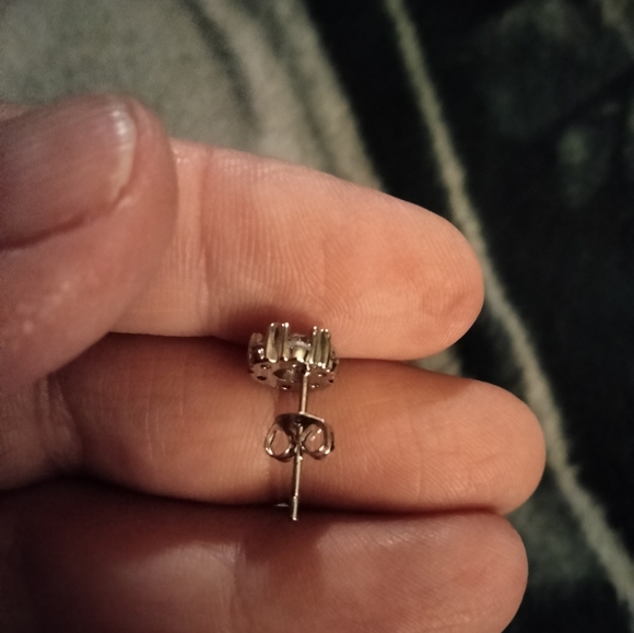 2pc 2ctw Zircon Diamond Sterling Silver set - Picture 7 of 11